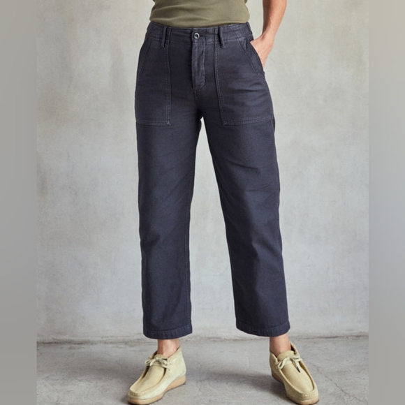 Outerknown Pants - Outerknown Westbound Utility Pant in Washed Black Women's 29 Straight Leg Baggy